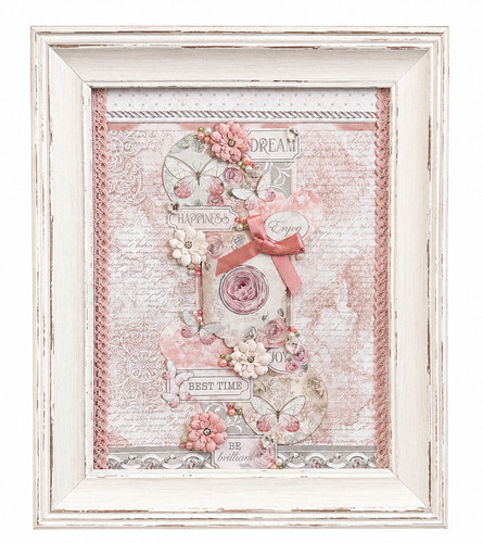 Shabby chic framed rose - chic,