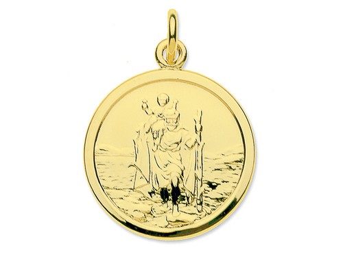 9ct yellow gold pendant - 9ct, medium