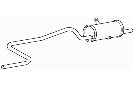 Quality rear exhaust silencer - quality,