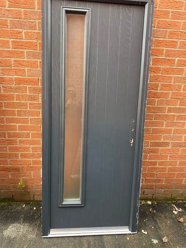 Composite front entrance door - front,