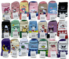1pr ladies/older girls Hello Kitty,My Melody,Cinnamoroll etc ankle socks.UK 4-7