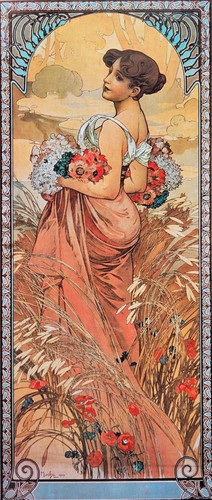 Alphonse mucha summer art - alphonse,