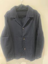 Esprit Mens Navy Blazer Jacket Size L Cotton Stretch Light Cord Piped