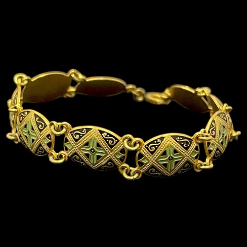 Spanish damascus bracelet gold - damascus,