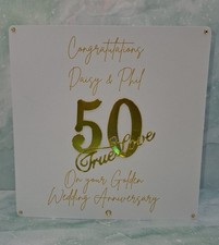 Personalised 3D 50th Golden