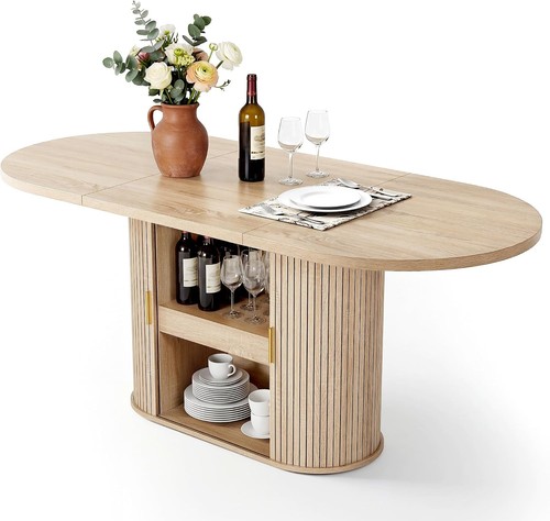 Oval dining table for - 70.9",