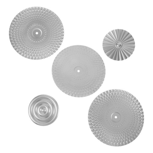 Silver metal sunburst wall - sunburst,