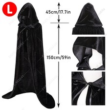 Adult Velvet Hooded Robe Cloak