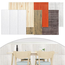 3D Foam Wood Tiles Wall