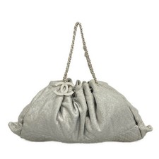 CHANEL Melrose Cabas Silver