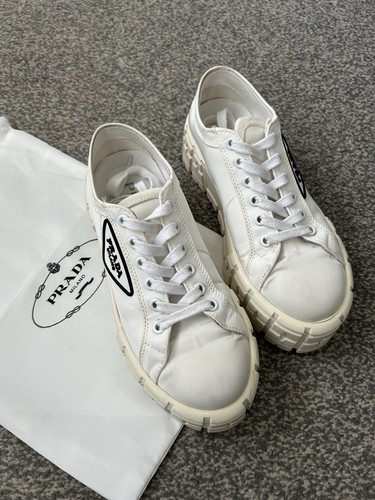 Prada white trainers - prada,