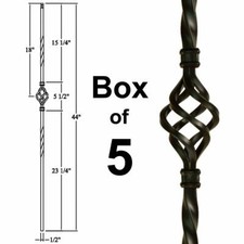 Single Basket Stair Iron