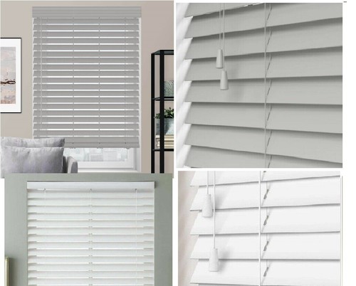 Faux wood venetian blinds - venetian, 50mm