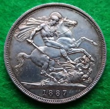 1887 Victoria Silver Crown