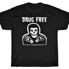 DRUG FREE MISFITS T-Shirt - straight edge crimson ghost sxe