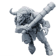 Minotaur Resin Statue Action