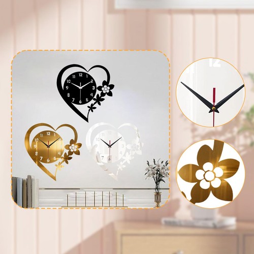 Heart shaped wall clock - wall,