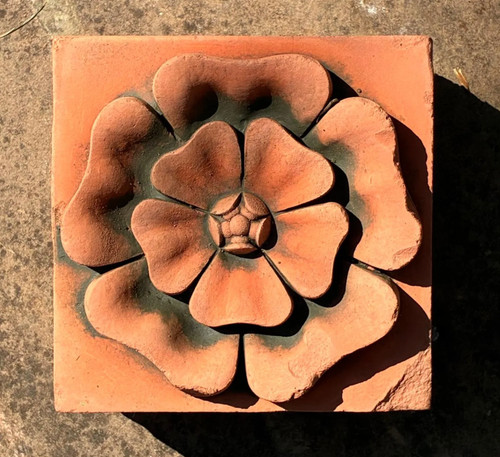 Terracotta wall plaque square