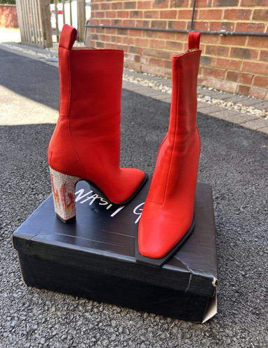 Nasty gal women red faux - gal,