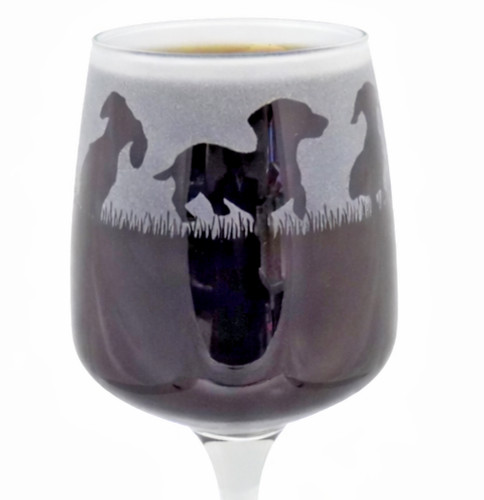 New dachshund hand etched - new, 'dachshund'