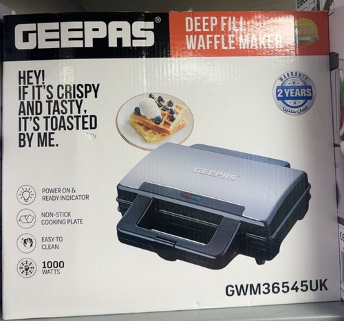 Geepas deep fill waffle - deep,