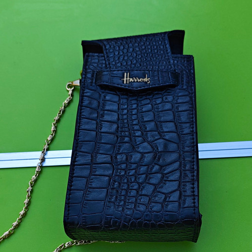 Harrods black faux leather - harrods,