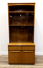 DISPLAY CABINET J Sakol Glazed Door Bookshelf 2 Drawer Double Door Cupboard