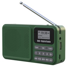 Portable Radio DAB/DAB+ & FM Bluetooth Speaker Rechargeable Music Player LCD