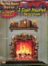 Gothic 4x5 FIREPLACE SKULLS