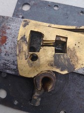 Antique Safe Lock and Original Key Good Working Condition Needs A Clean