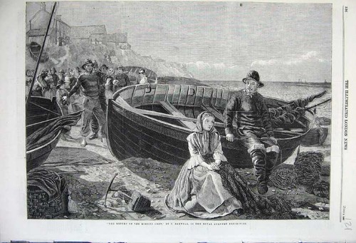 Old antique print - old, 1860