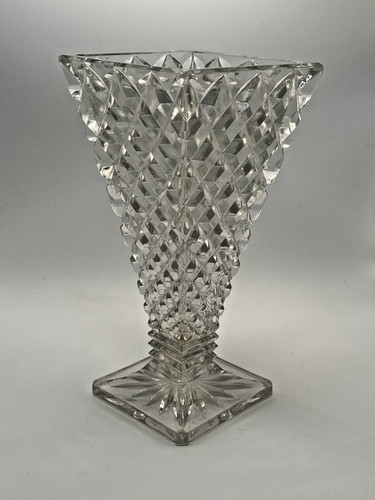 Vintage heavy pressed glass - heavy,