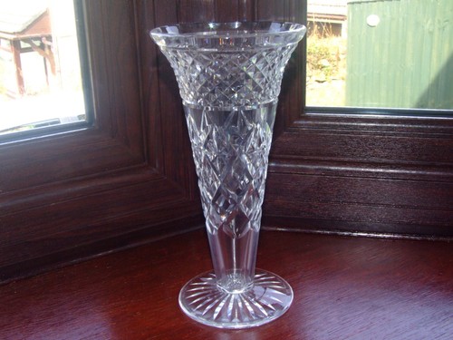 Vintage glass trumpet - glass, vase