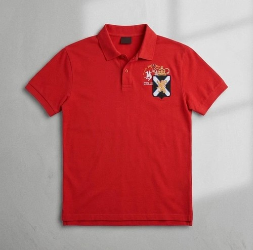 Martina red polo - shirt, 100%