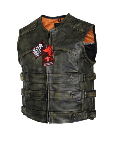 Motorcycle leather brown - motorcycle,