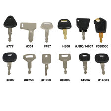 12 Key Master Set Plant Digger Excavator Forklift Dumper Backhoe Tractor Machine