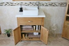 Bathroom vanity unit oak - bathroom,