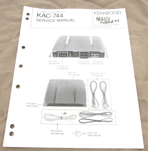 Kenwood kac 744 - car, amplifier
