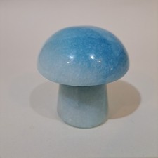 Hencho En Mexico Carved Stone Mushroom Paperweight