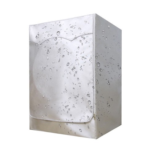 Silver washing machine - silver,
