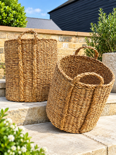 Braided round seagrass - round,