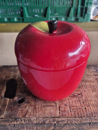 Vintage ceramic apple cookie - vintage,