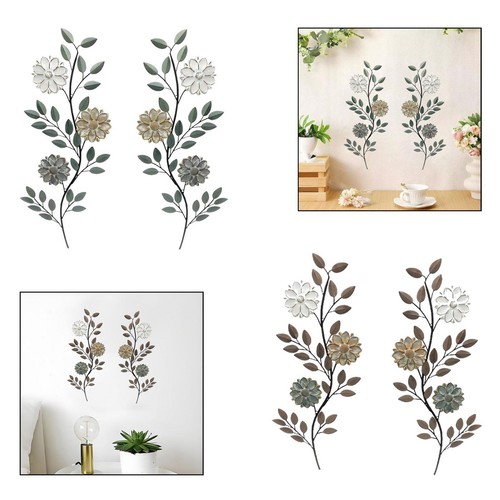 Flower wall art - art, metal