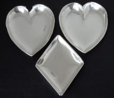 Antique Novelty Solid Sterling Silver Trays Scrap or Resell 78g Sheffeild 1905