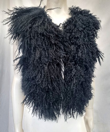 Real mongolian fur - fur, waistcoat