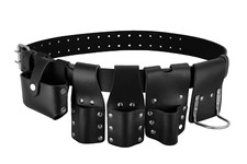 Scaffolding Black Leather Tool Belt 4 scaffolders spanner ratchet Hammer Holder