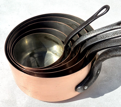 Vintage french copper pan - french,