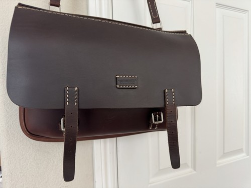 Coronado leather messenger bag - coronado,