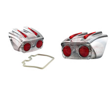 Lambretta Catalux LI125 LI150 TV175 S1 S2 Chrome Plastic Rear Light Unit