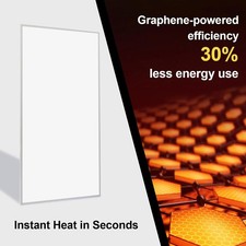 200/350/500/700Watt Infrared Panel Smart Heater Wall Hung for 7-14㎡ Free UK Post